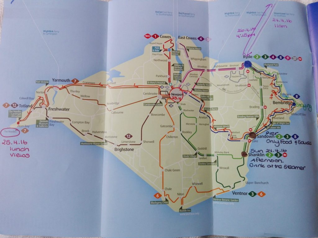 Map of Isle of Wight